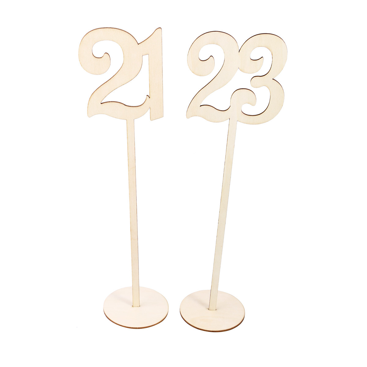 30Pcs Premium Wood Table Numbe - Wedding Solution 评论和价格