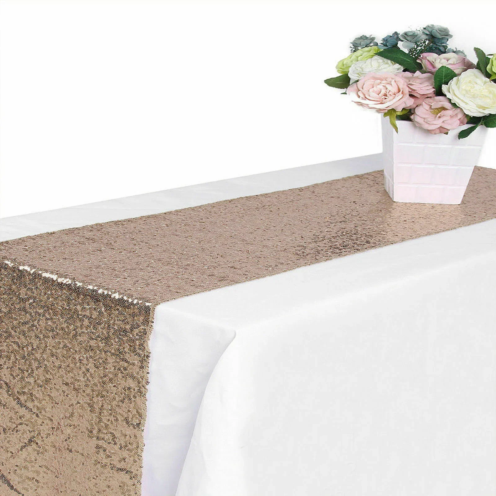 Festive Sequin Tablecloth Tabl - Table Runner Sequin 评论和价格