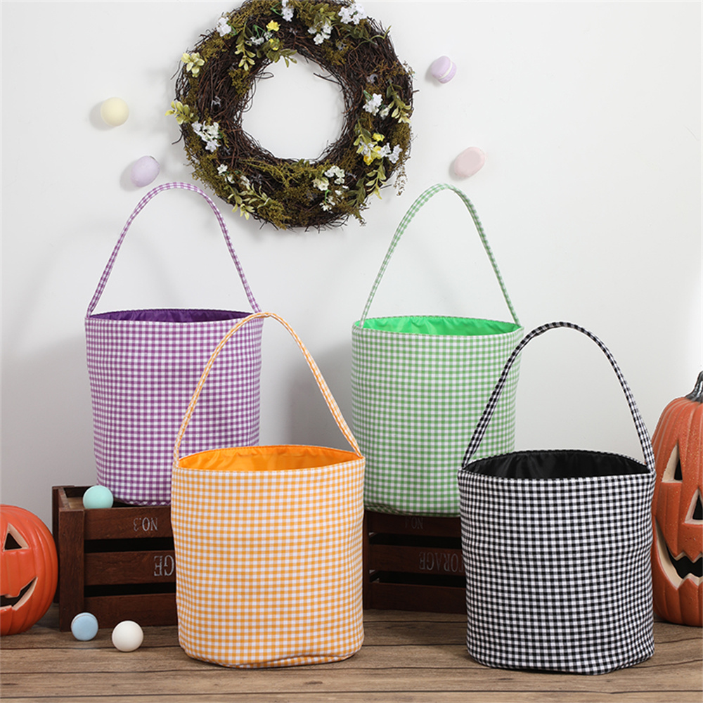 Plaid Halloween Baskets Trick  - Wedding Hampers 评论和价格