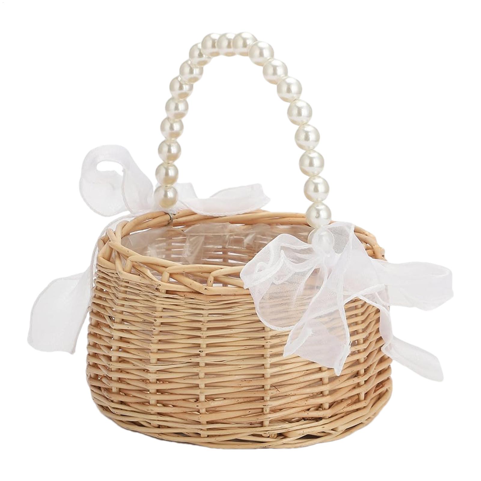 One wicker rattan flower child - Wedding Hampers 评论和价格