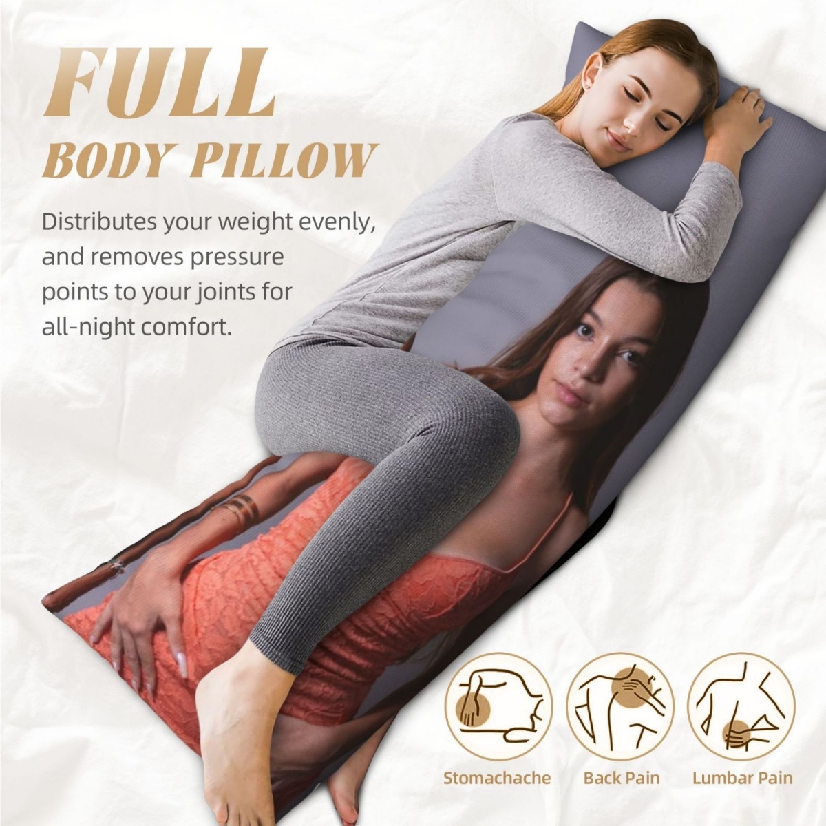 1 Custom Photo Body Pillowcase - Wedding Shop 评论和价格